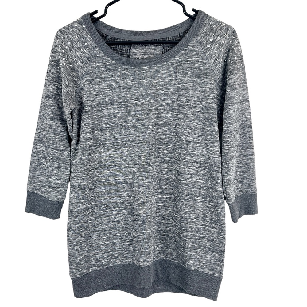 Maurices Grey Sweater w/ Silver Studs Sz M